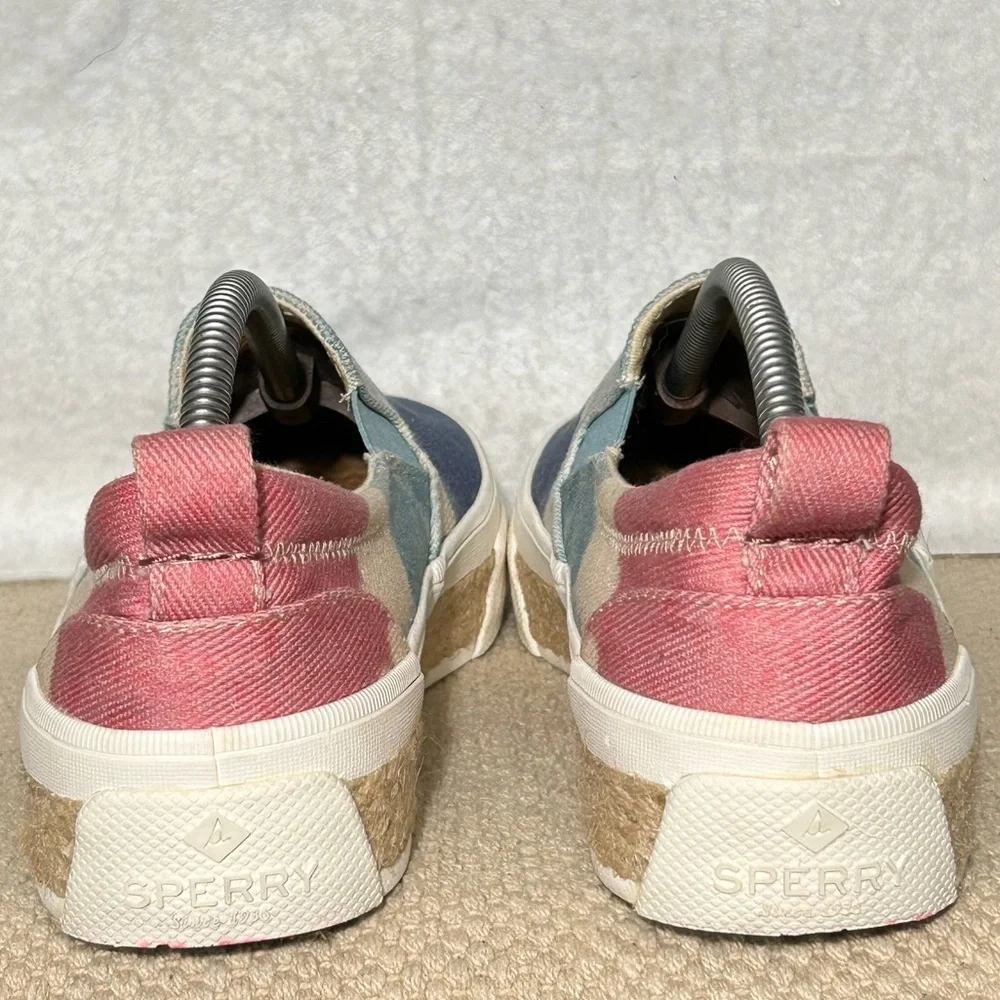 Sperry Womens Crest Twin Gore Tie Dye Casual Canvas SlipOn Sneakers Shoes SZ 8.5